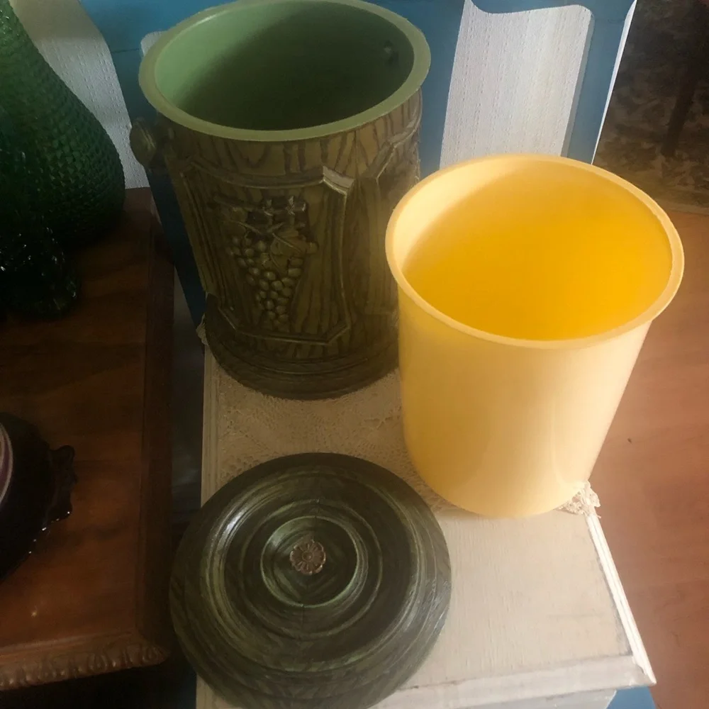 Vintage Ice Bucket with Handle